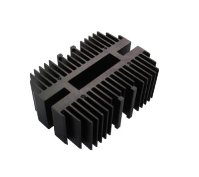 China OEM ODM Aluminum Extrusion Heat Sink Black Anode Graphite Heat Sink for sale