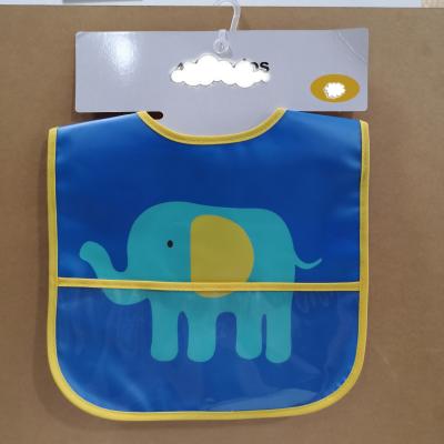 China EVA Baby Bibs Washable Waterproof Cute Cardboard Bibs Colorful Play Animal Elephant Or Hawl for sale