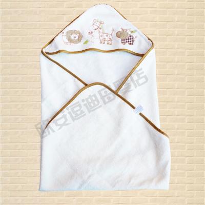 China 100% Bamboo PASSIONATE Fleece Hooded Newborn Baby Towel for sale