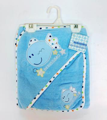 China Good Selling Washable Customized Size Cotton Poncho Kids Embroidery Baby Towel Baby Bath Towel And Hooded Washcloth Set for sale