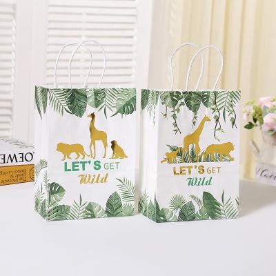 China New Creative Recycled Cartoon Children's Handbag Materials Gift Bag Birthday Gift Bag Paper Bag Wholesale for sale