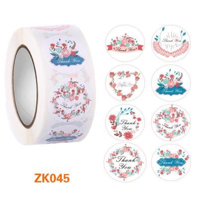 China Waterproof Self Adhesive Paper Labels Printing Decorative Sticker Custom Thank You Cut Sticker Sheet for sale