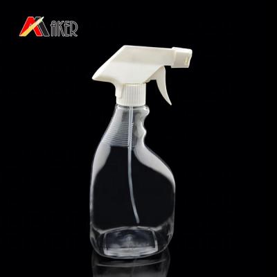 China Personal Care 700ml Transparent PET Clear Plastic Detergent Bottle With Trigger for sale