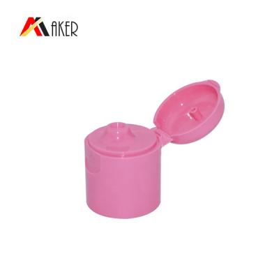 China Factory Wholesale 24mm Pink Plastic Spill Top Cap Non Flip Color PP Plastic Bottle Cap for sale