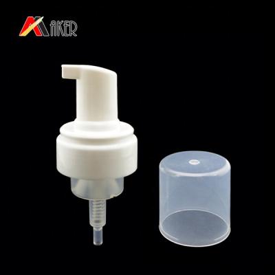 China Hot Sale 42/410 PP Plastic Foam Non Spill White Cosmetic Pump Soap Dispenser For Face Wash for sale