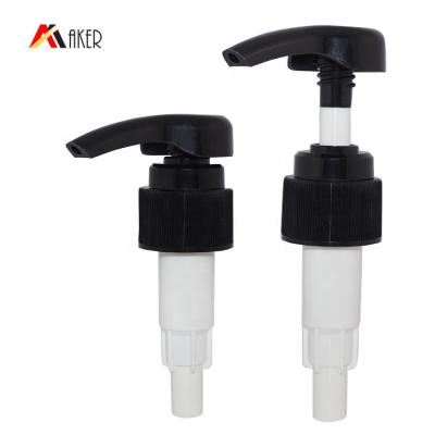 China New Design 24/410 High Quality Black Plastic Lotion Pump Dispenser Non Spill For Bottles for sale