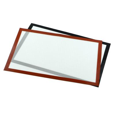 China Wholesale Different Size And Design Hot Selling Fiberglass+Silicone Top Survey Mat Silicone Non Slip Mat for sale