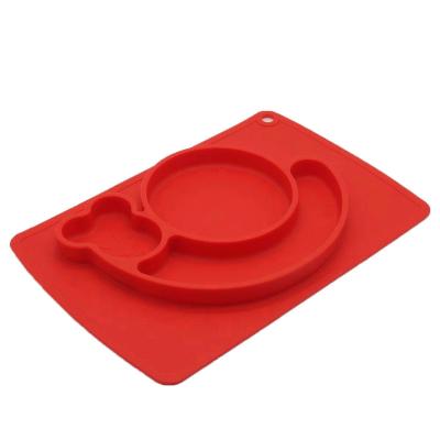 China Snail shape silicone baby place mat silicone baby place mat shatterproof wholesale viable place mat for sale