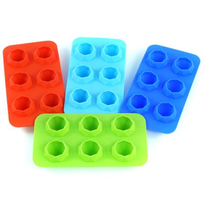 China Heatable Cheap Unbreakable Silicone 6 Cavities Ice Mold Wholesale Silicone Mold For Kitchenware Molds for sale