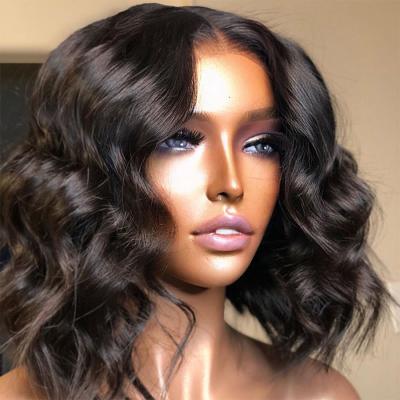 China Hot Selling Wholesale Glueless Wigs Fashion Loose Wave Water Front Lace Hair Real Wave Wig High Quality Glueless Wigs for sale