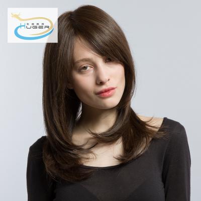 China Sale High Quality Low Price Long Straight Hair Bangs Synthetic Wigs Lace Up Long Silky Straight Hair Front for sale