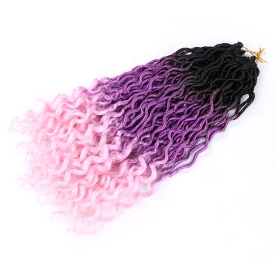 China Mid Length Braids Wholesale Beautiful Durable Multicolor Cheap Synthetic Braided Wigs Curly Hair Extensions for sale