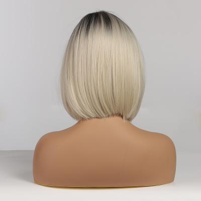 China Low cost factory use direct sales highlight wig daily blonde cosplay lace front short lead cut wigs for sale