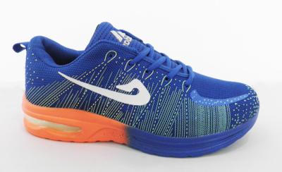 Cina Blu delle scarpe di tennis di Flyknit dell'aria calda/orango leggeri Outsole in vendita