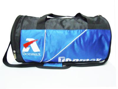 China Blue / Black Fashion Nylon Sports Bag With Shoes Pockets And Basketball Bag for sale