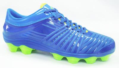 China TPU Outsole TPU Upper Mens Football Boots , Blue Outdoor Soccer Cleats for sale