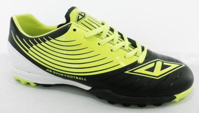 China PVC Upper Men Customized Indoor Soccer Shoes Fashionable Bright Color for sale