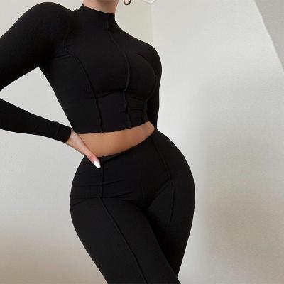 China 2021 summer antibacterial women's new fashion design sports breathable casual suit high sense anti-wear waist for sale