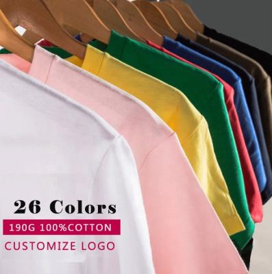 China Wholesale Custom Multicolor Fashion Men Women Anti-Wrinkle Cotton Casual 100% Gym T-shirt for sale