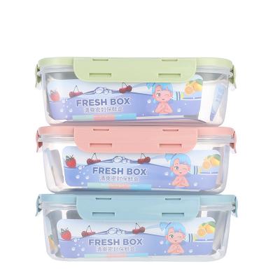 China Plastic Time-Measured Freshness Preservation Plastic Refrigerator Storage Box Kitchen Organizer Transparent Storage Box Home Organizers Boxes for sale