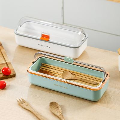 China Stored Organizer for Kitchen Tray Box Storage for Cutlery Spoon Knife and Fork Separation Storage Chopsticks Storage Box for sale