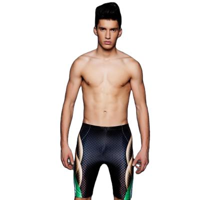 China 2022 New Fashion Breathable Swimwear Comfortable Fabric Mosaic Gradually Changing Color Competitive Men's Swimming Trunks for sale