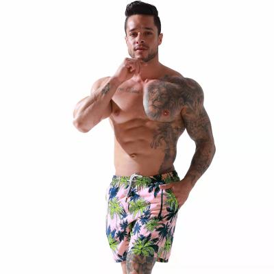 China Plus Size Large Beach Shorts Men's Flower Printed Quick Dry Casual Briefs Surf Pants for sale