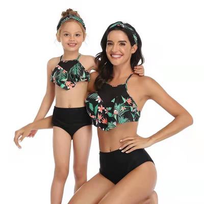 China Plus size 2022 new parent-child swimsuit mother daughter suit bikini for sale