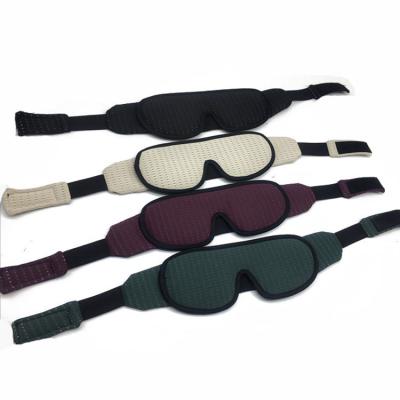 China Custom Dark Circles Travel Sleep Shift Work Updated Design Light Blocking Reusable Cotton Sleep Eye Mask for sale