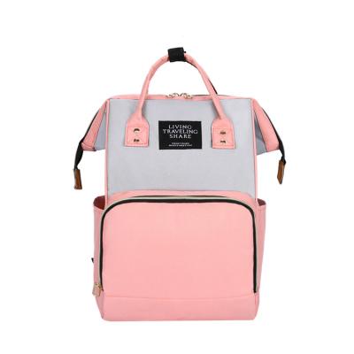 China Eco-Friendly Multi-Function Luxury Fashionable Diaper Backpack Water Resistant Custom Baby Diaper Bag For Mother for sale