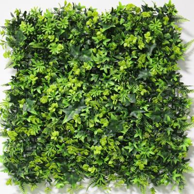 China Indoor Outdoor Plastic Hedge Flower Plastic Boxwood Wall Decoration Plant Green Grass Wall Artificial Green Grass Wall for Garden Home Vertical Decoration for sale