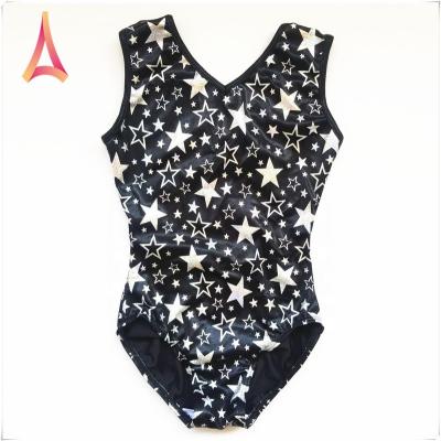 China High-stretch. Wholesale Custom Breathable Silver Mystic Body Spandex Cute Shiny Stars Gymnastics Dancer Tights For Women for sale