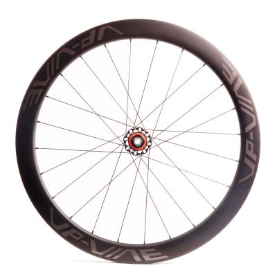 China Road Bikes C50 700C pro road bike carbon fiber wheelset bicycle wheelset anvil and tubular for sale