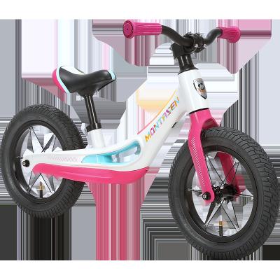 China Flat Earth Montasen M201 12 Inch Magnesium Alloy Frame Kids Balance Bike For Kids Exercising Balance No Pedal for sale