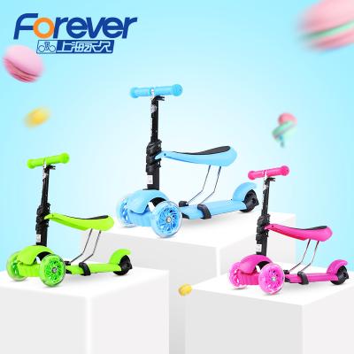 China Child Forever High Quality Colorful 2021 Cartoon Kids Scooter For Baby Ride On Car for sale