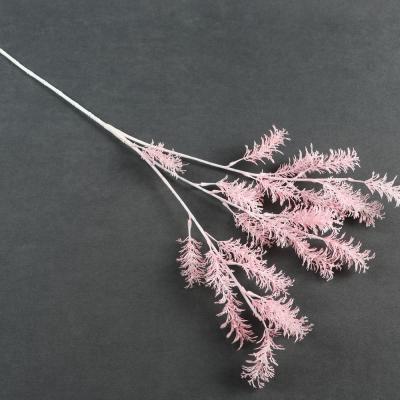 China Customize 2021 Best Design High Quality 3 Branches Small Berry Leaves Acrylic Artificial Plant With Wedding Venue Fiddle Leaf Palm Olive for sale