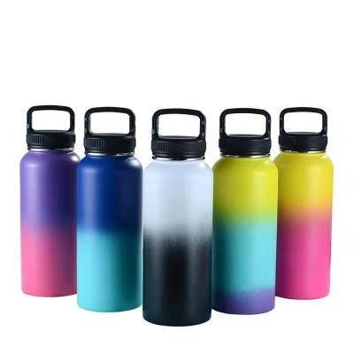 China 18oz 22oz 32oz 40oz Double Wall Vacuum Flask Stainless Steel Hydraulic Viable Custom Water Bottle No MOQ for sale