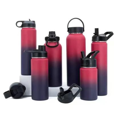 China Viable Custom Hydraulic Sports Bottle Dual Wall Vacuum Flask Stainless Steel Insulated Water Bottle 12oz 16oz 18oz 24oz 32oz 40oz 64oz for sale