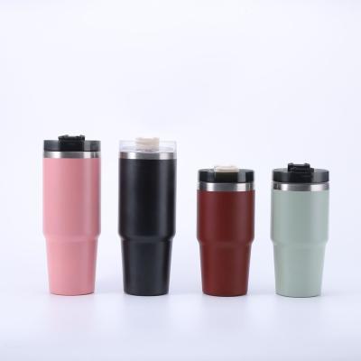 China Viable 30oz 20Oz Vacuum Car Sublimation Masks Car Ride Drinkware Insulated Tumbler With Straw for sale