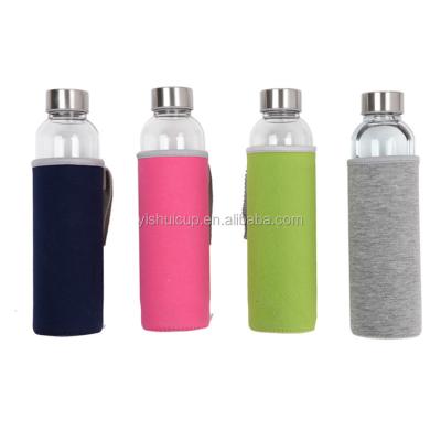 China Eco-Friendly Factory Directly Supply Fashion Double Glass Water Bottle Shaker Fruit Infuser for sale