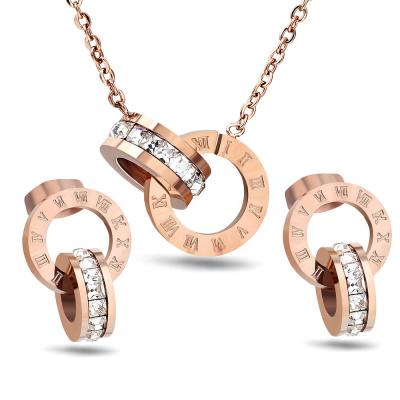 China Vintage Dazzled Jewelry Supplies Women Luxury Jewelry Rhodium Plated Bridal Wedding Jewelry Set Copper Earrings Wholesale C3M From China for sale