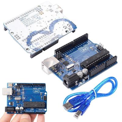 China Hot selling UNO-R3 development board compatible with Arduino 328P microcontroller DIY module car 328P smart microcontroller module for sale