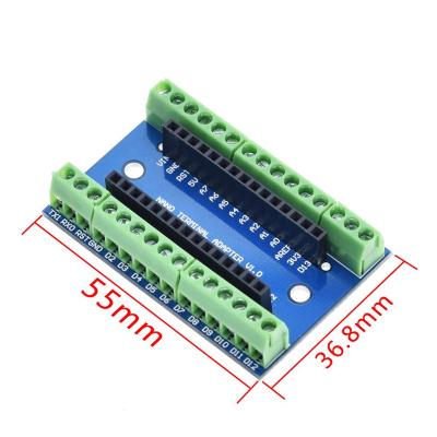 China Terminal Adapter Expansion Board NANO Standard I/O Board V3.0 Single Shield NANO Expansion Plate for Arduino AVR ATMEGA328P for sale