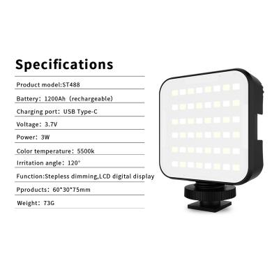 China Mini Mini Video Fill Light Video Fill Light Video Fill Light Portrait Photo LED Fill Light Live Photography Lamp for sale