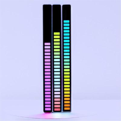 China PORTABLE RGB 32 Led Voice Control Colorful Wireless Music Led Light RGB Music Rhythm Light Lamp for sale