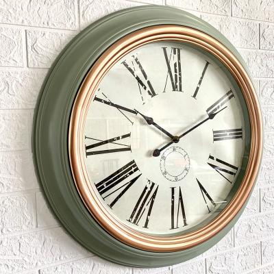 China Antique Style 24 Inch Old Retro Personality Hot High Quality Super Large Home Decor Plastic Wall Clocks for sale