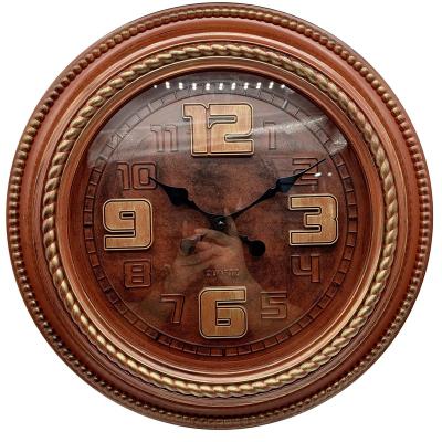 China Large Size Antique Style Around The Roman Numerals Antique Big Wall Outdoor Red Plastic Retro Clock for sale