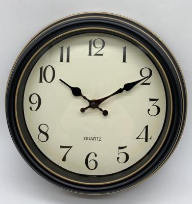 China Antique style 12 inch antique home decor time display wall quartz clock for sale the wall decor items for sale