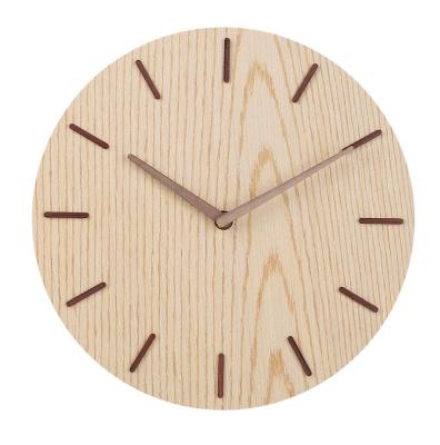 China Hot High Quality LUMINOVA Clock Zhangzhou Rotated Quartz Wood MDF Home Decorative Wall Clock For Sale for sale