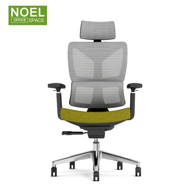 China Ergonomic Design Chair Comfortable Multifunctional Mesh Office Executive Chair (Height) Adjustable With PU Caster Office Chair for sale